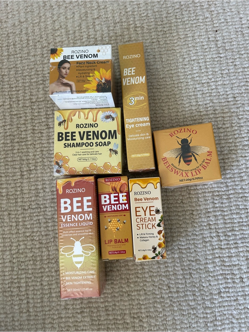 Bee Venom Skincare Set - Yellow Nourishing Bath & Body Collection